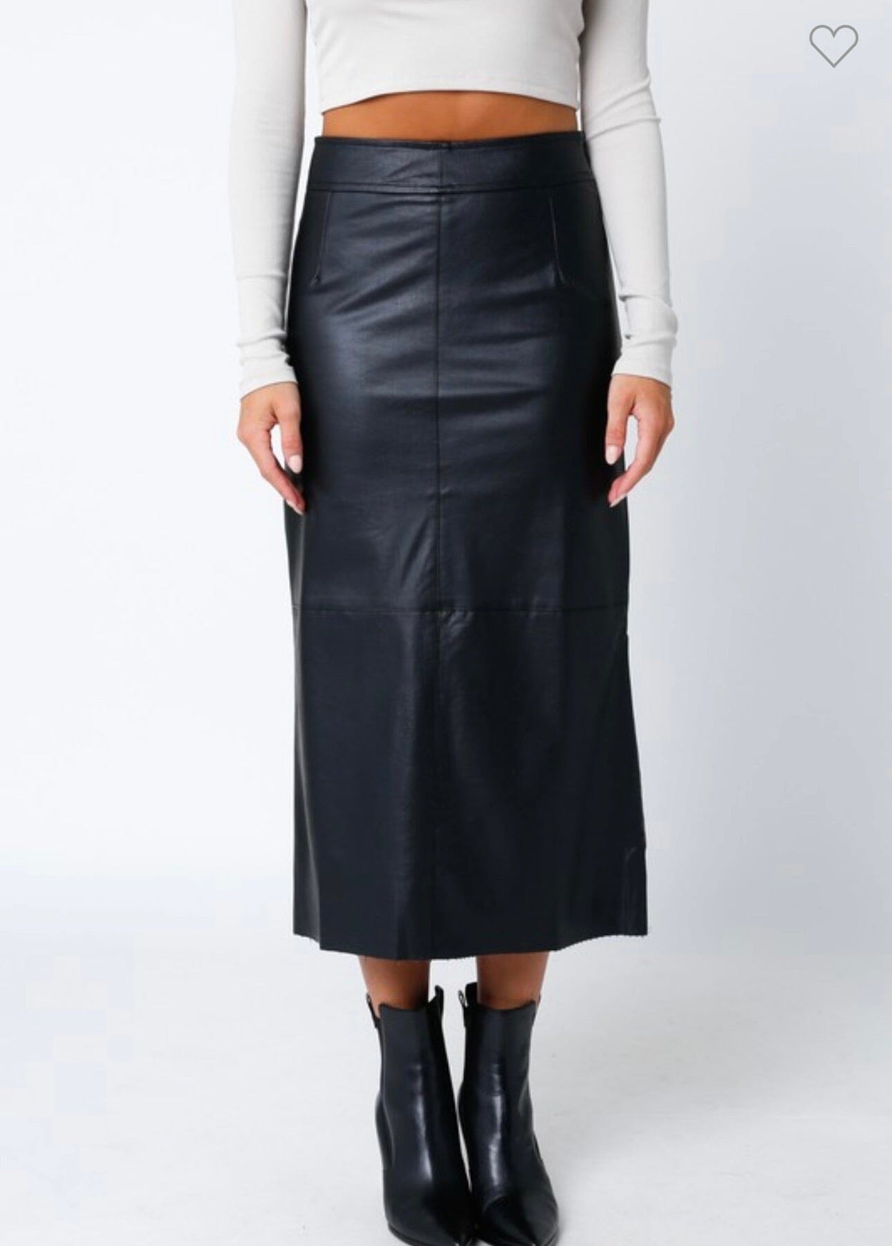 Monica Leather Skirt 