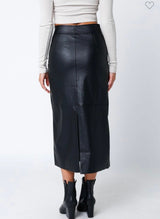 Monica Leather Skirt 