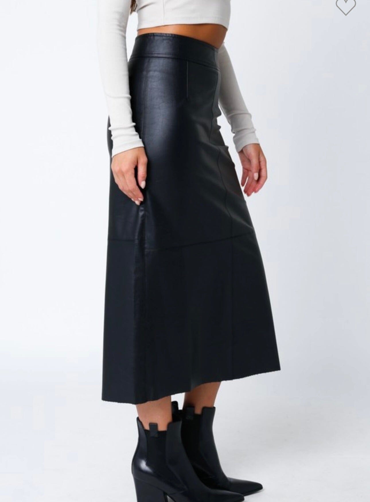 Monica Leather Skirt 