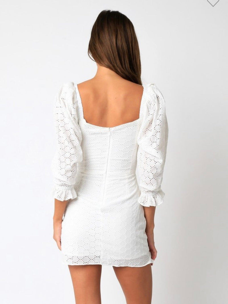 Only Eyelet Dress Dresses 