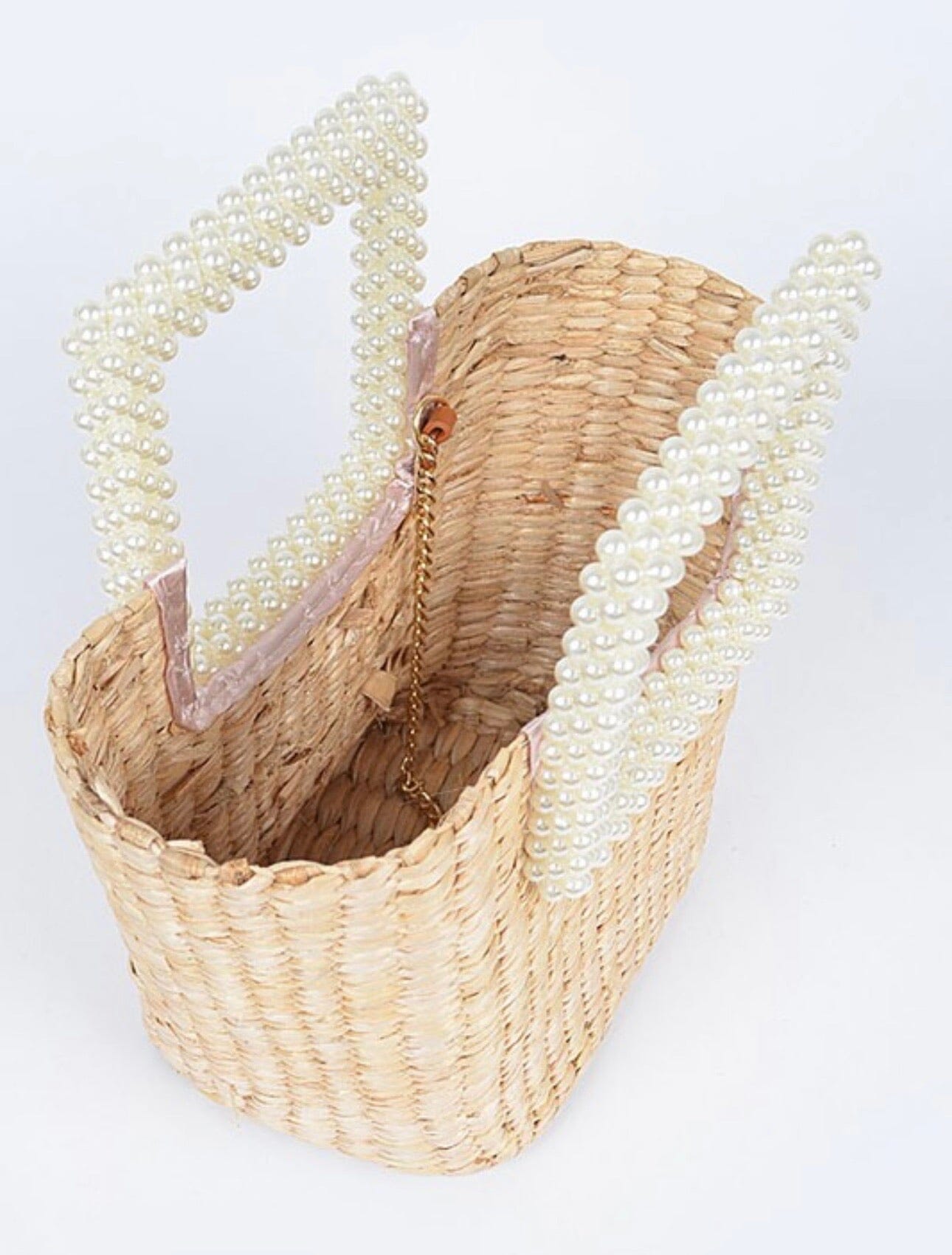 Pearl and Straw Clutch Accessories 