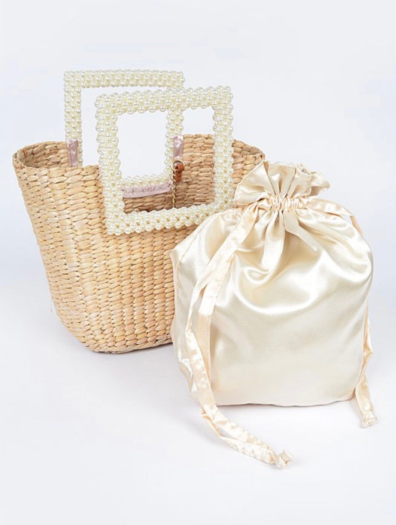 Pearl and Straw Clutch Accessories 