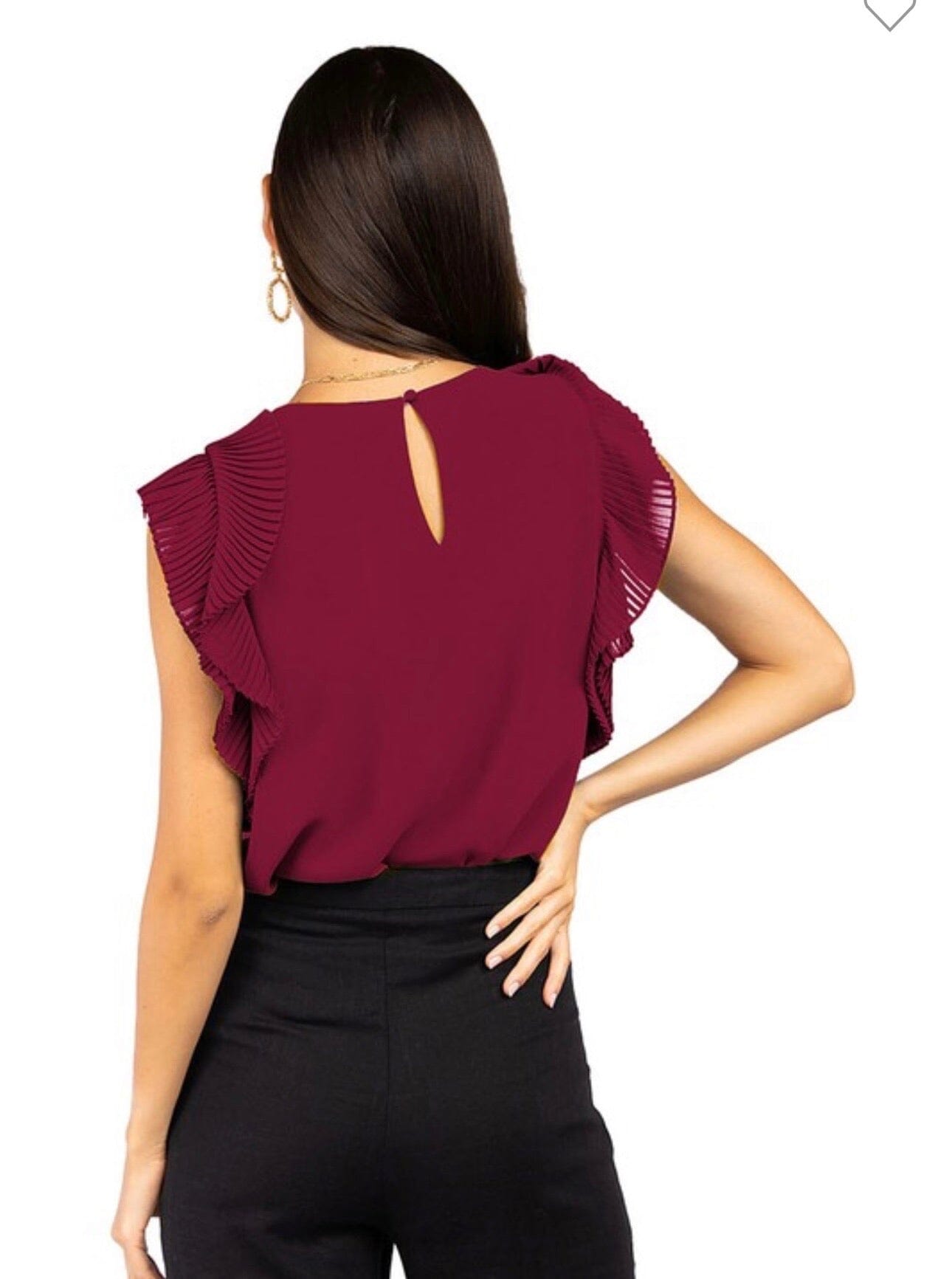 Pleated Perfected Top Top 