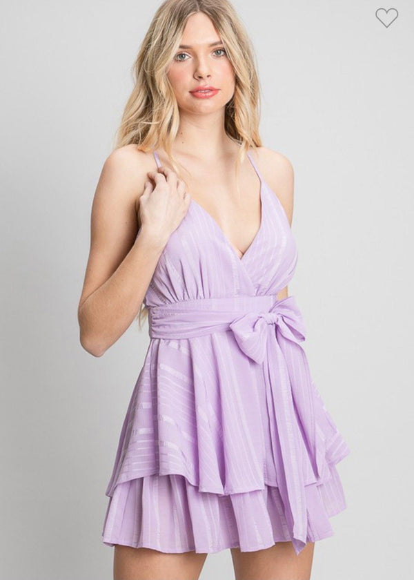 Purple Paradise Romper Dresses 