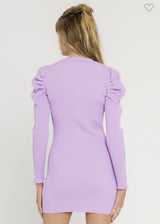 Purple Plunge Dress Dresses 