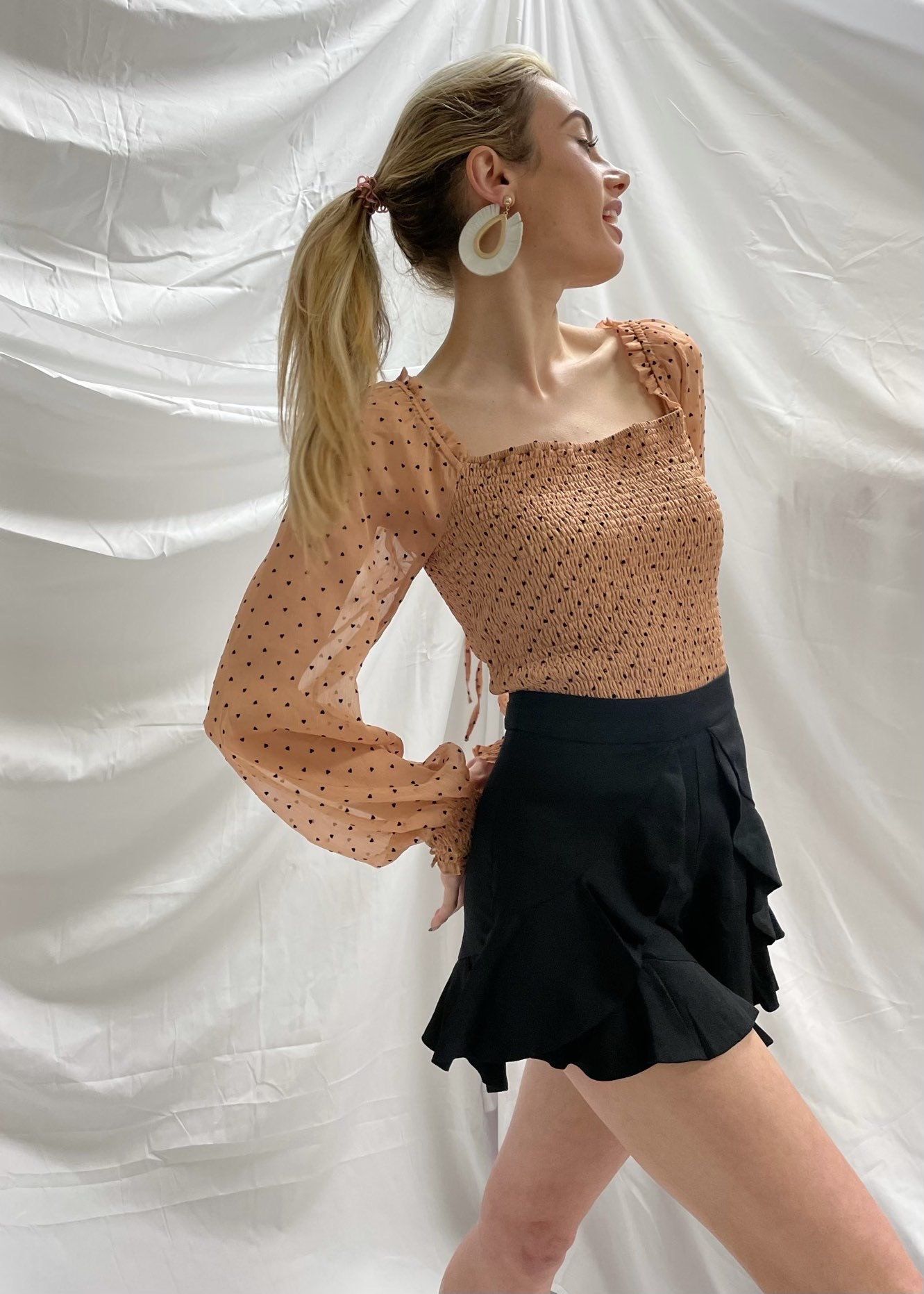 Rielly Ruffle Shorts Bottoms 