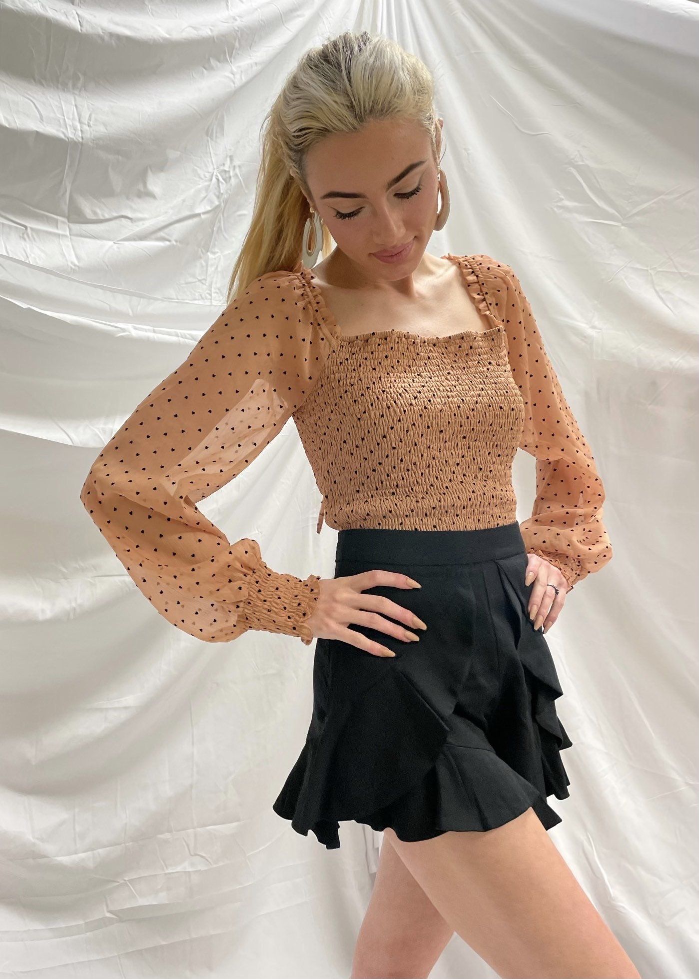 Rielly Ruffle Shorts Bottoms 