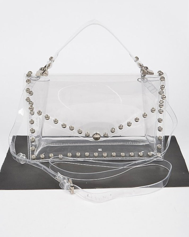 Round Stud Clear Bag Accessories 