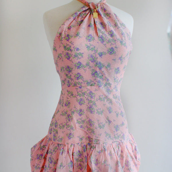 ルミニョン Candy check panel zip dress 【Pink】 Lumiere Candy Check Panel Zip Dress 【Pink】 mini