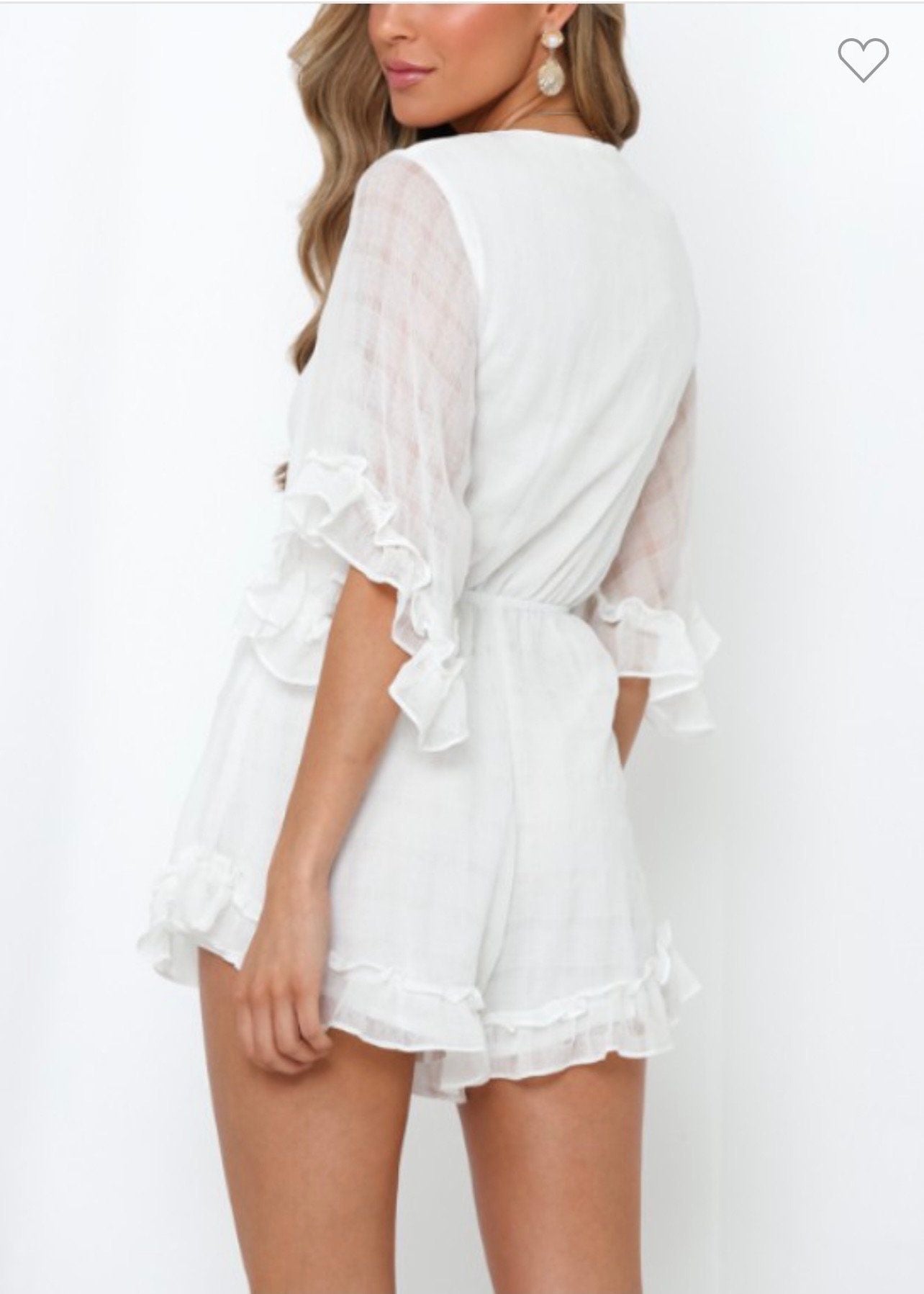 Tied Together Romper Dresses 