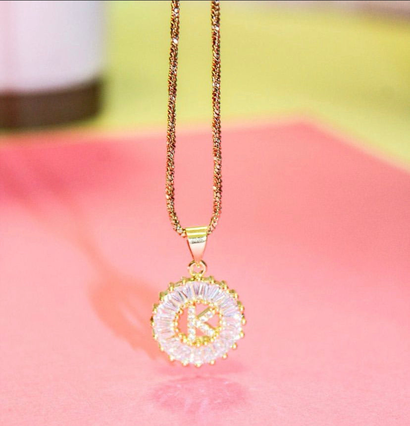 Yours Truly Initial Necklace Accessories 